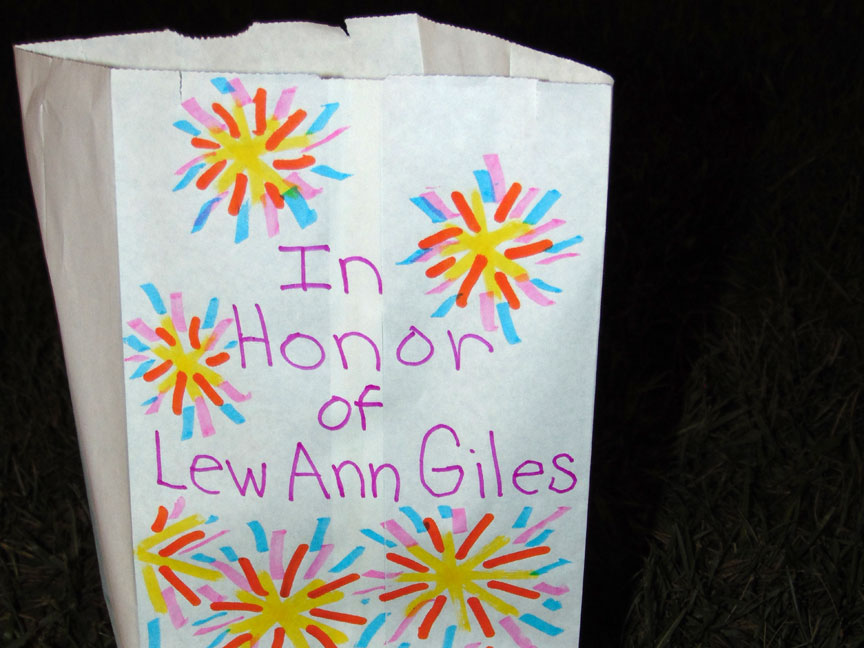 In Honor of Lew Ann Giles