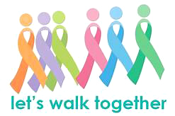 Lets Walk Together Logo. Hope Walk of Yates County, NY