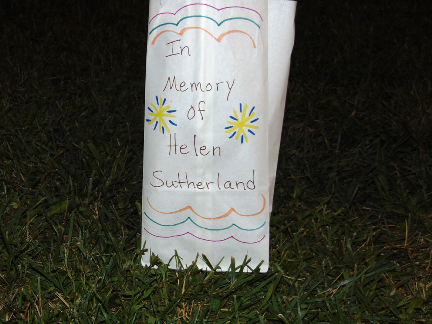 In Memory of Helen Sutherland